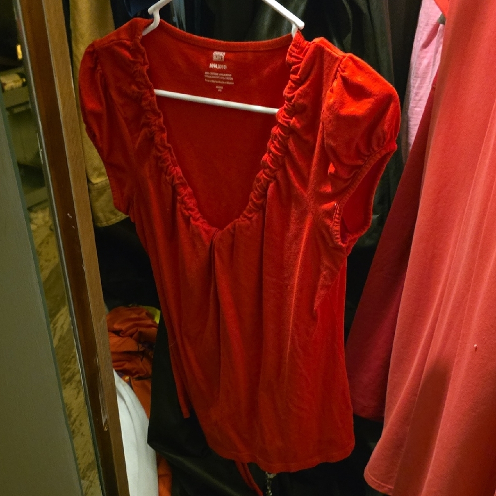 Faded Glory Red Women's Blouse